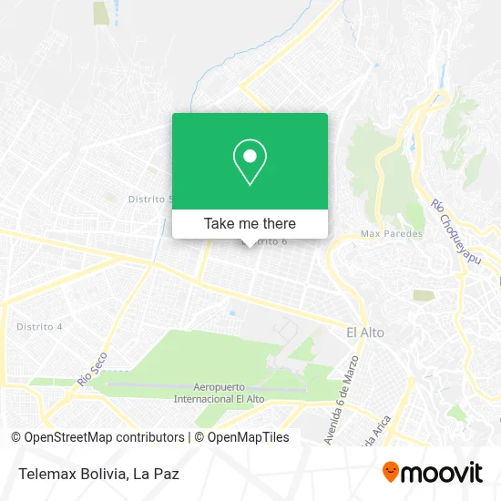 Telemax Bolivia map