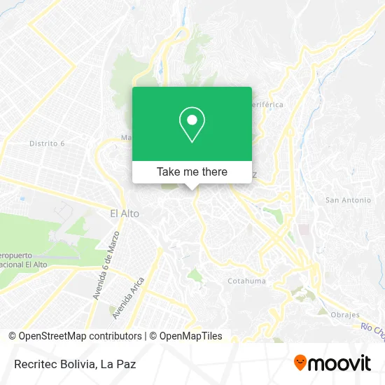 Recritec Bolivia map