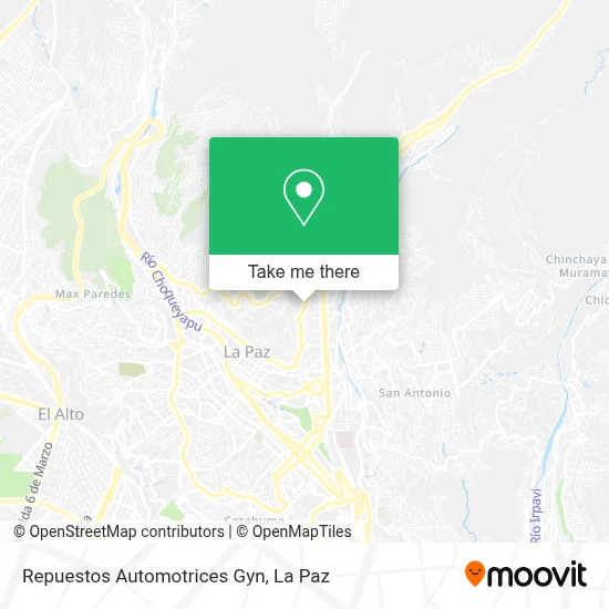 Repuestos Automotrices Gyn map