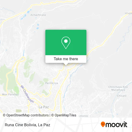 Runa Cine Bolivia map