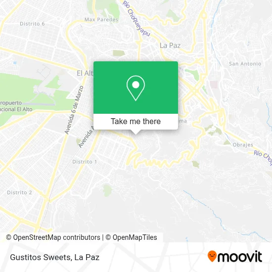 Gustitos Sweets map