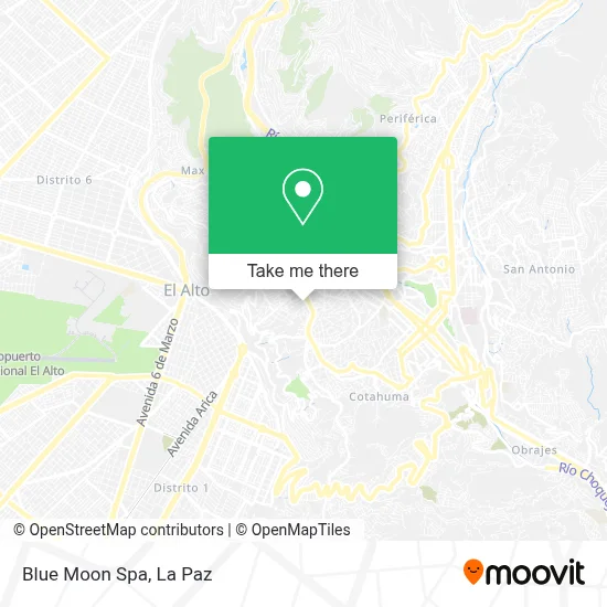 Blue Moon Spa map