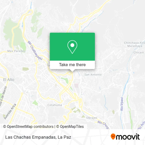 Las Chachas Empanadas map
