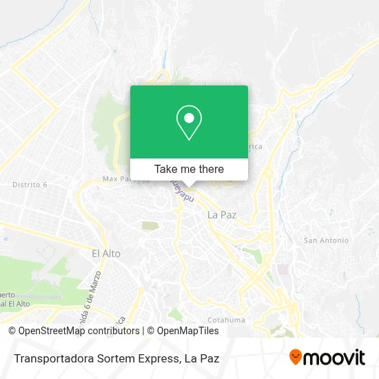 Transportadora Sortem Express map