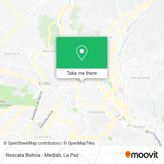 Rescata Bolivia - Medlab map
