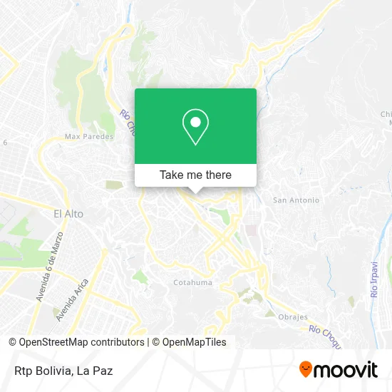 Mapa de Rtp Bolivia
