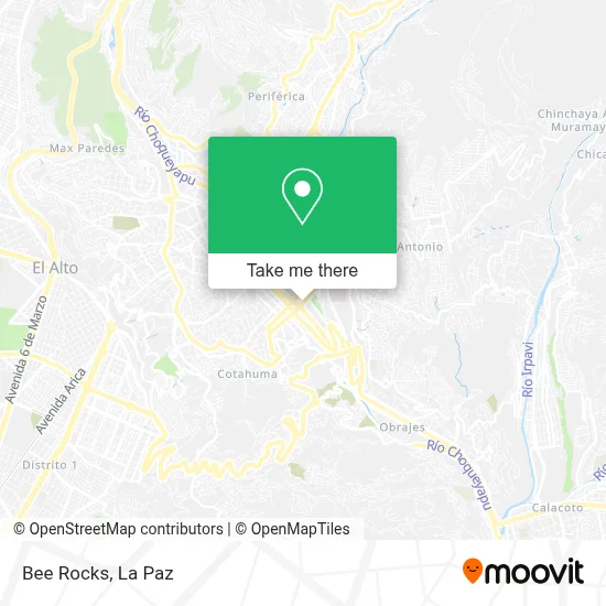 Bee Rocks map
