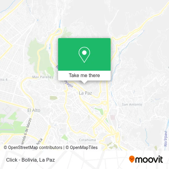 Click - Bolivia map