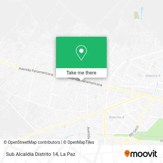 Sub Alcaldía Distrito 14 map