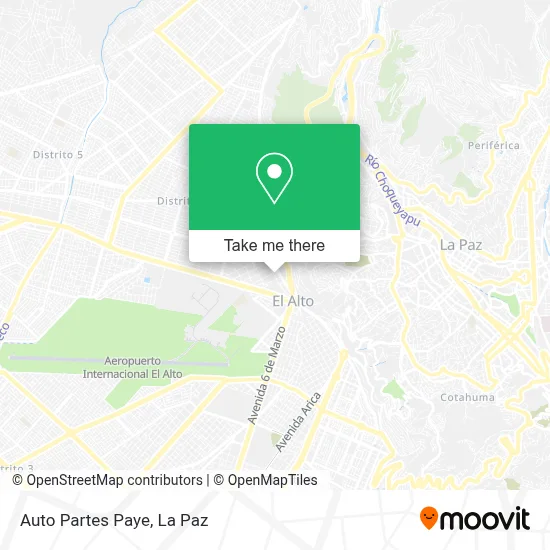 Auto Partes Paye map