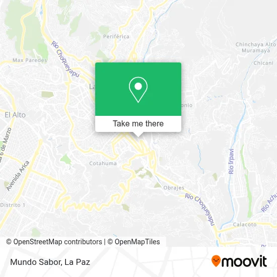 Mundo Sabor map