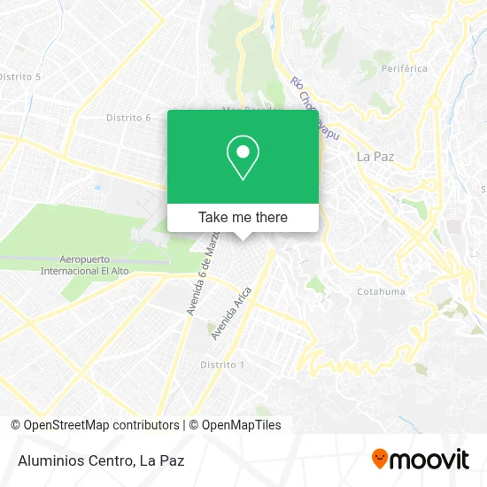 Aluminios Centro map