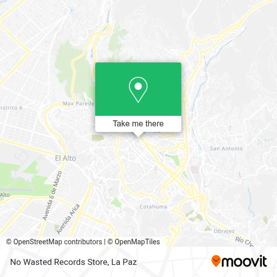 No Wasted Records Store map