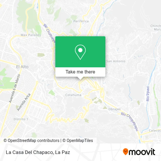La Casa Del Chapaco map