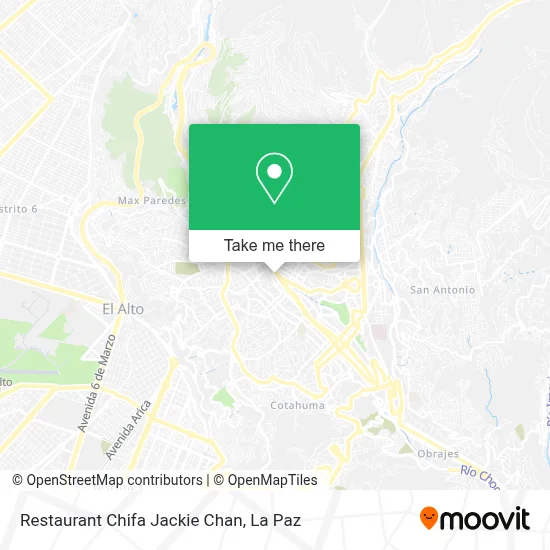 Restaurant Chifa Jackie Chan map