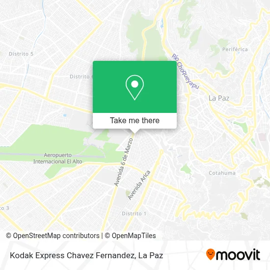 Kodak Express Chavez Fernandez map