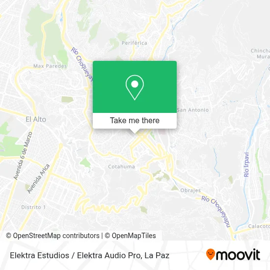 Elektra Estudios / Elektra Audio Pro map