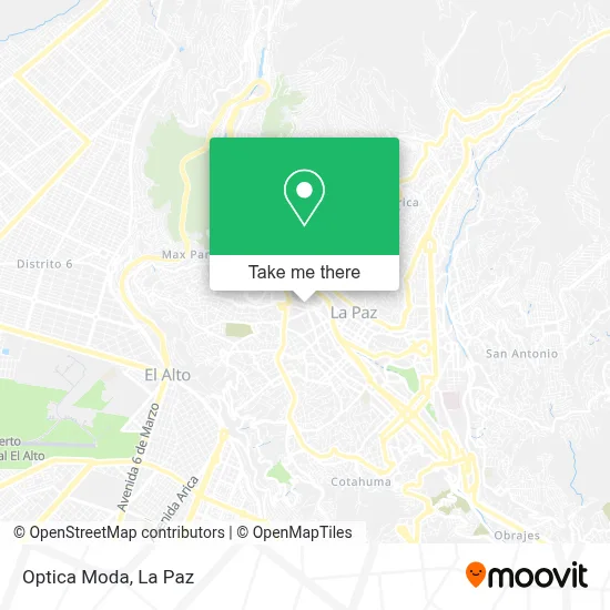 Optica Moda map