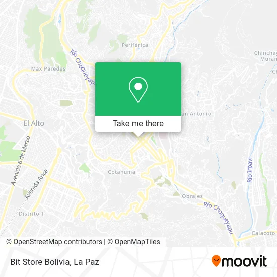 Bit Store Bolivia map