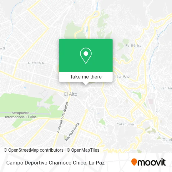 Campo Deportivo Chamoco Chico map