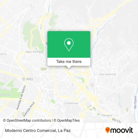 Moderno Centro Comercial map