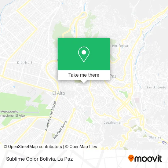 Sublime Color Bolivia map