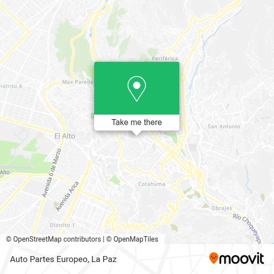 Auto Partes Europeo map