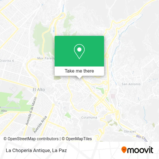 La Choperia Antique map