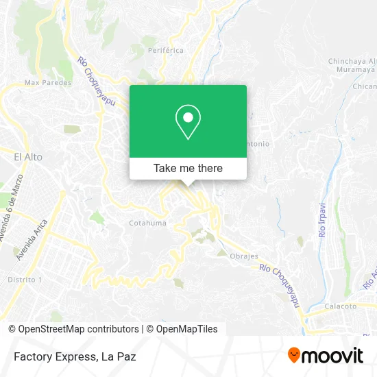 Factory Express map
