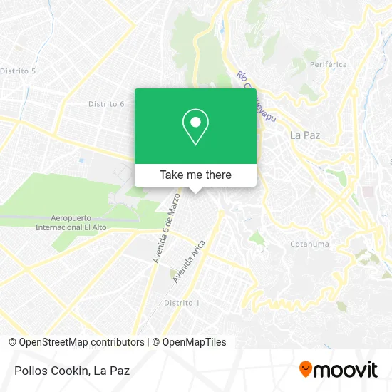 Pollos Cookin map