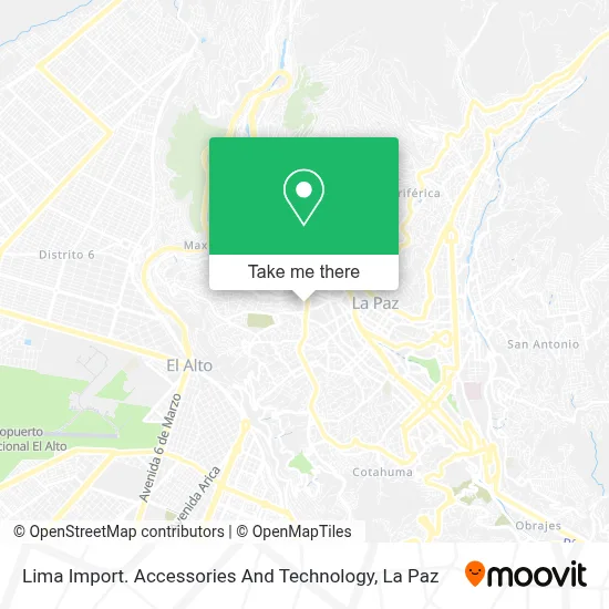 Lima Import. Accessories And Technology map