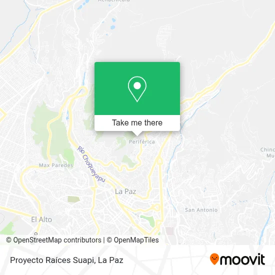 Proyecto Raíces Suapi map
