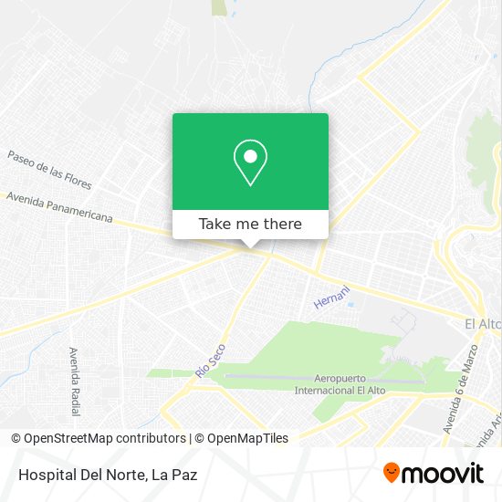 Hospital Del Norte map