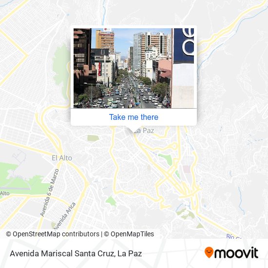 Avenida Mariscal Santa Cruz map