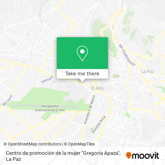 Centro de promoción de la mujer "Gregoria Apaza" map