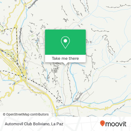 Automovil Club Boliviano map