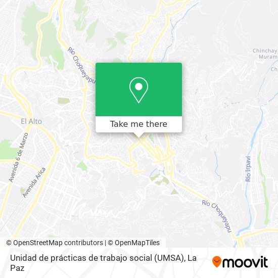 Unidad de prácticas de trabajo social (UMSA) map