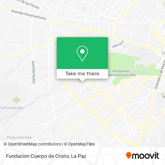 Fundacion Cuerpo de Cristo map