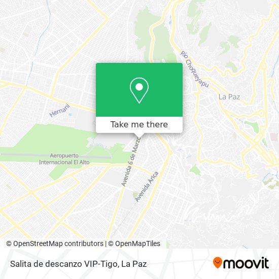 Salita de descanzo VIP-Tigo map