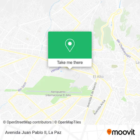 Mapa de Avenida Juan Pablo II