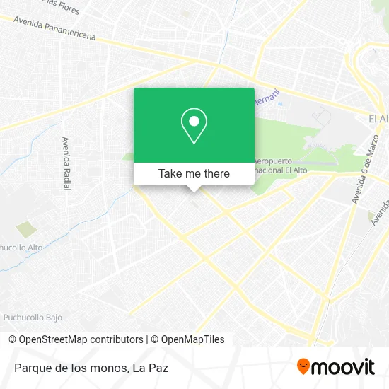 Parque de los monos map