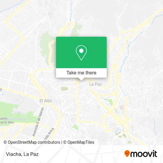 Mapa de Viacha