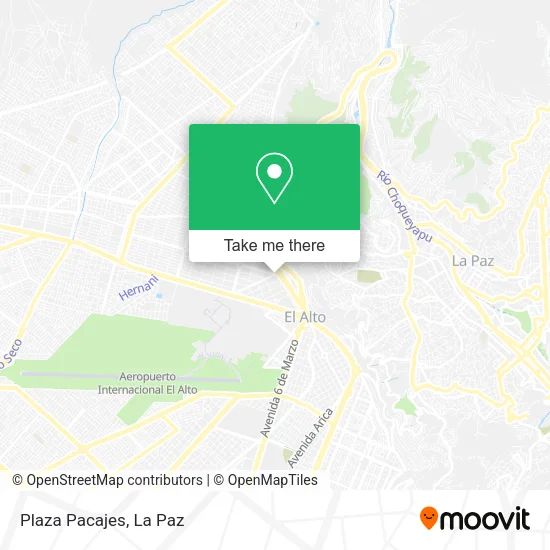 Mapa de Plaza Pacajes
