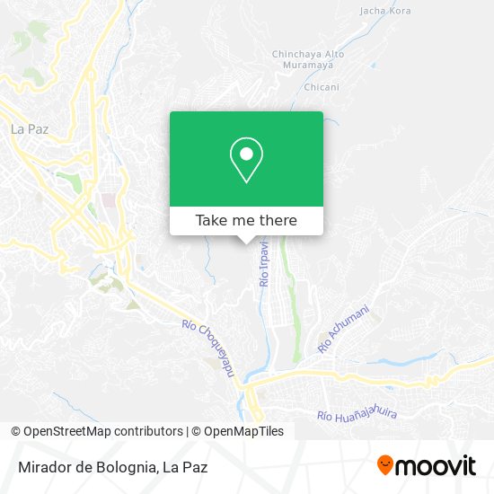 Mirador de Bolognia map