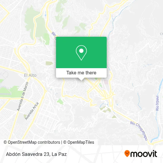 Abdón Saavedra 23 map