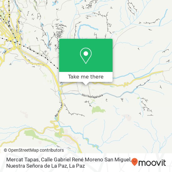 Mercat Tapas, Calle Gabriel René Moreno San Miguel, Nuestra Señora de La Paz map