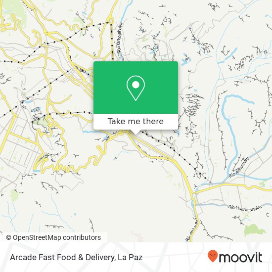 Arcade Fast Food & Delivery, Avenida 14 de Septiembre Alto Obrajes, Nuestra Señora de La Paz map