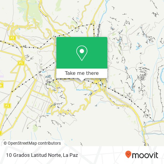 10 Grados Latitud Norte, Sopocachi, Nuestra Señora de La Paz map