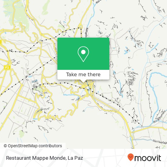 Restaurant Mappe Monde, Avenida 6 de Agosto San Jorge, Nuestra Señora de La Paz map