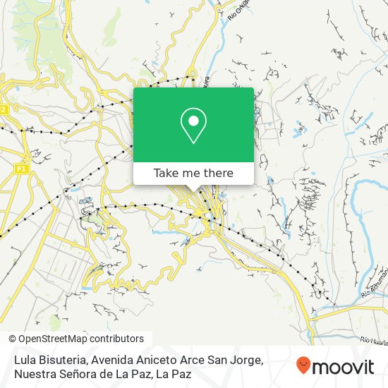 Lula Bisuteria, Avenida Aniceto Arce San Jorge, Nuestra Señora de La Paz map